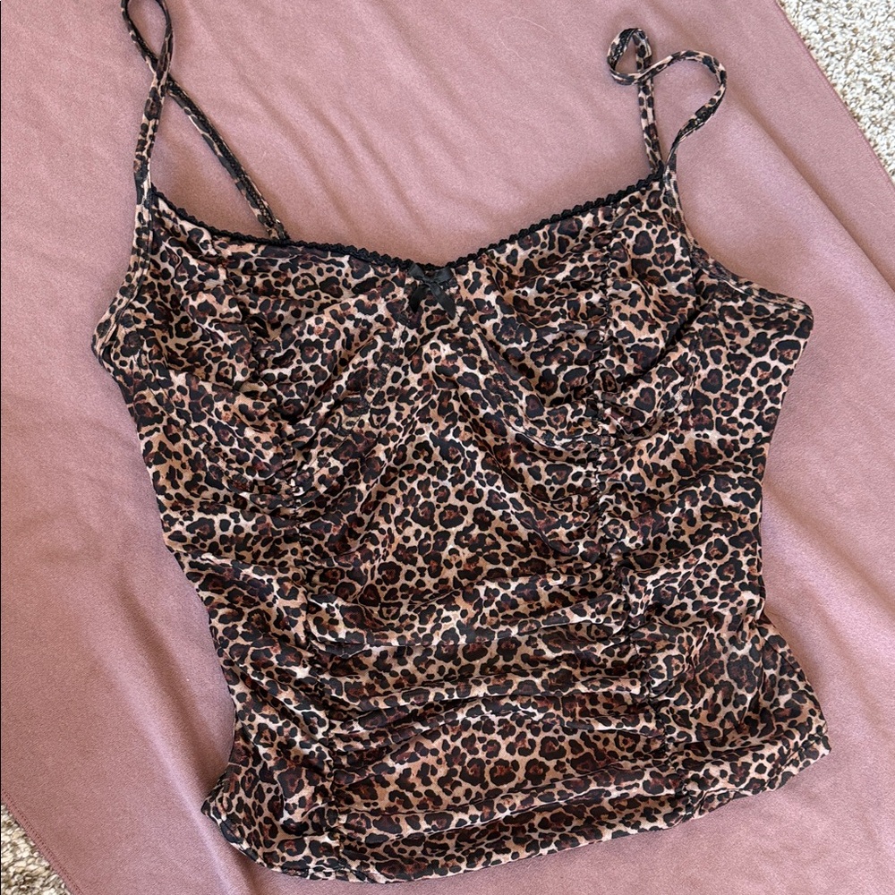 Emory Park Leopard Print Cami Top